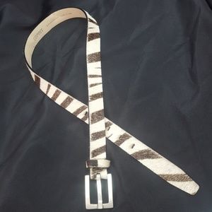 ESPRIT WOMEN'S VINTAGE LEATHER ANIMAL PRINT BELT S